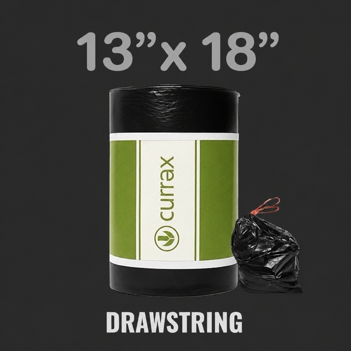 BIN LINER BLACK [ROLL] 13”x18"